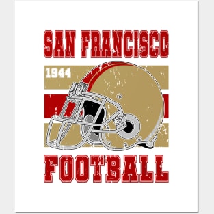 San Francisco Retro Football Posters and Art